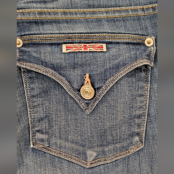 Hudson Women's Beth Baby Boot Cut Bean Blue Jeans, Size 32 - Picture 5 of 11